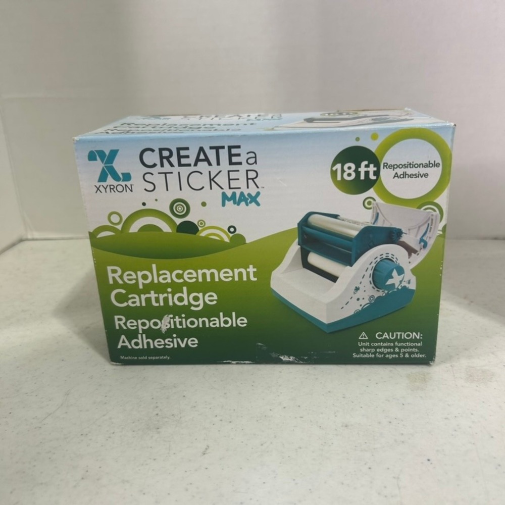 Xyron Create-a-Sticker Max Replacement Cartridge Repositionable Adhesive